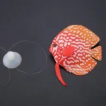 Faux-poisson-pour-aquarium-flottant-rouge