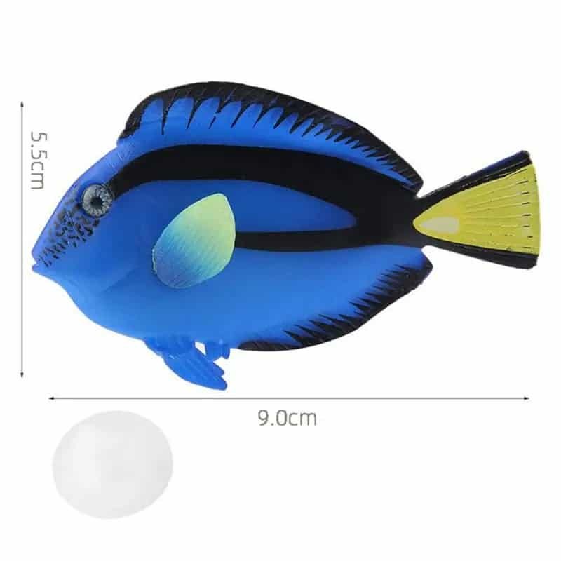 Faux poisson pour aquarium aux Couleurs Vives et Flottantes