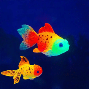 Decoration aquarium poisson deux