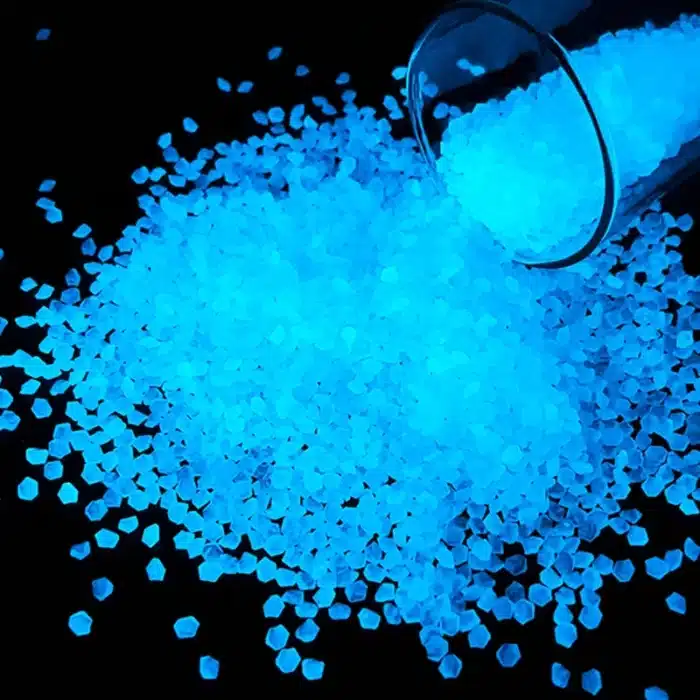 Lot De 50 Galets Phosphorescents Bleus – Brillent Dans Le Noir Sans électricité – Pour Allée, Jardin, Aquarium Et Décoration