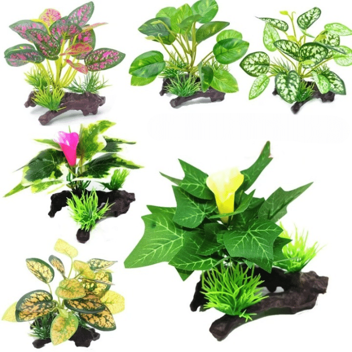 Plantes artificielles aquarium en soie 1