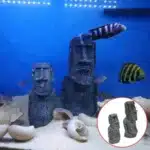 moai statue aquarium 1