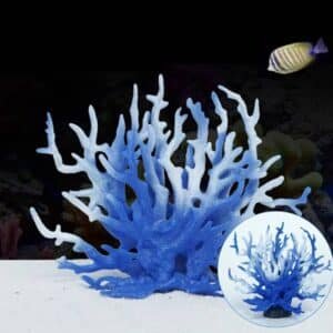 Corail artificiel pour aquarium de feu Milka bleu