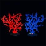 Imitation corail aquarium Campanen en résine ( lot de 2 ) rouge et bleu