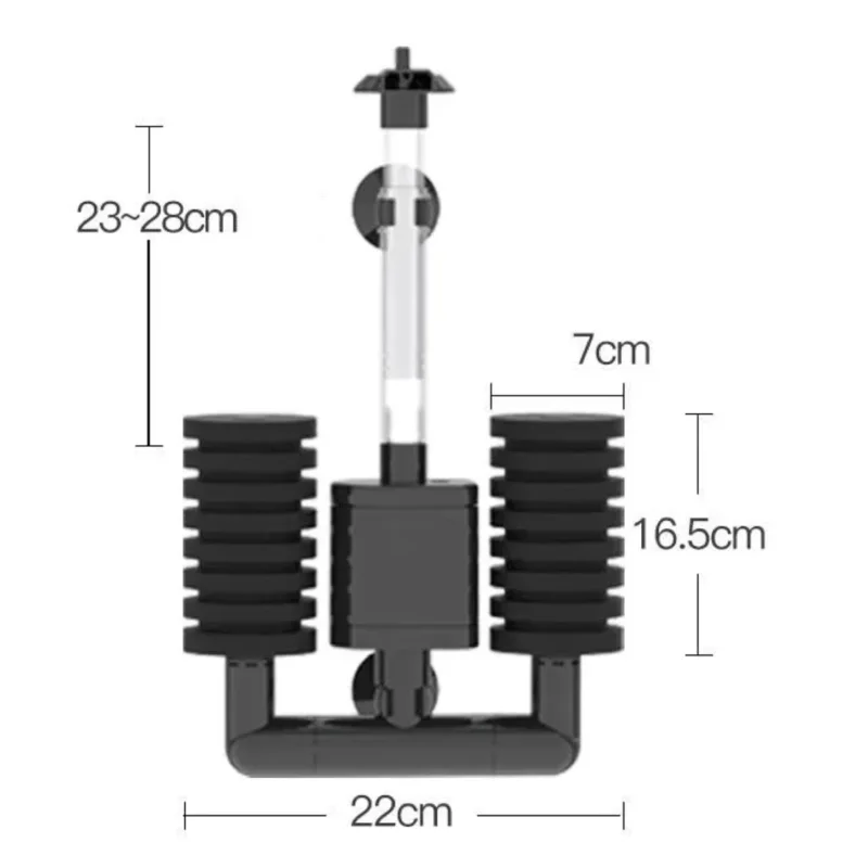 Filtre interne aquarium silencieux oxygéné - 40 à 200L