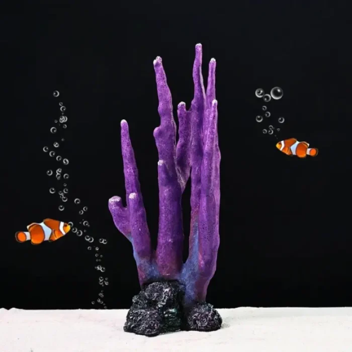 decor-coraux-artificiel-pour-aquarium-violet