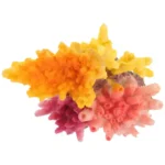 faux-corail-aquarium-jaune-rose