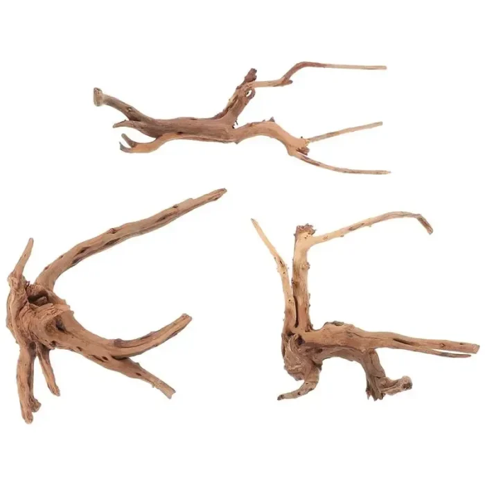 lot racines aquarium bois brut (3 pièces)