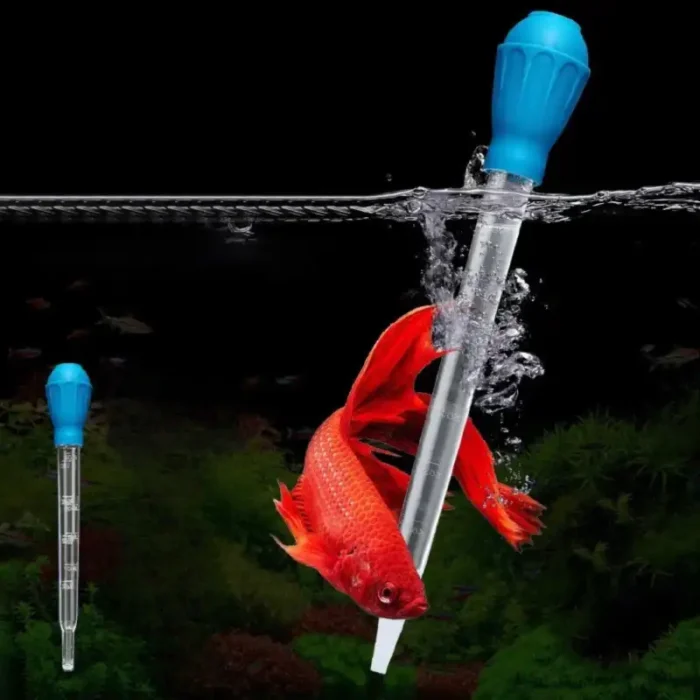 pipette-aquarium-aspirante-bleu-nourissage-poisson
