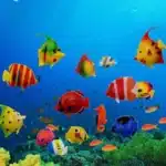 Faux-poissons-pour-aquarium-exotiques-colores