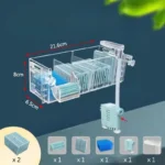 filtre-cascade-aquarium-60l-silencieux-3-reservoires