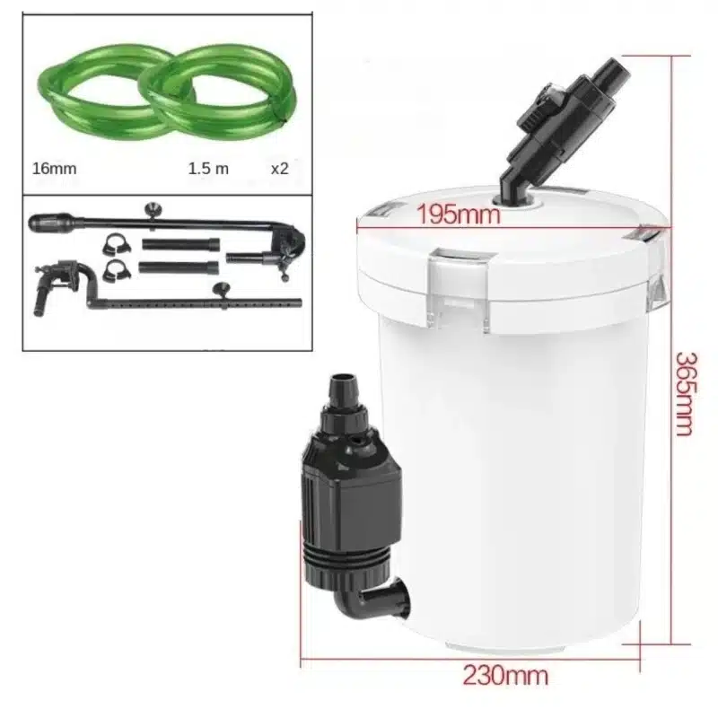 Filtre et Pompe Externe Aquarium 60–150L