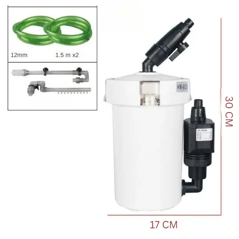 Filtre et Pompe Externe Aquarium 60–150L