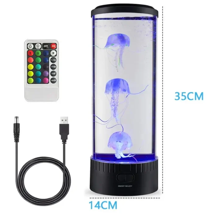 lampe-méduse-qui-bouge-usb-avec-télécommande