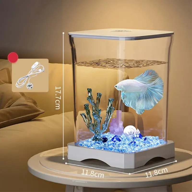 Petit Aquarium pour Combattant 2,5L avec LED