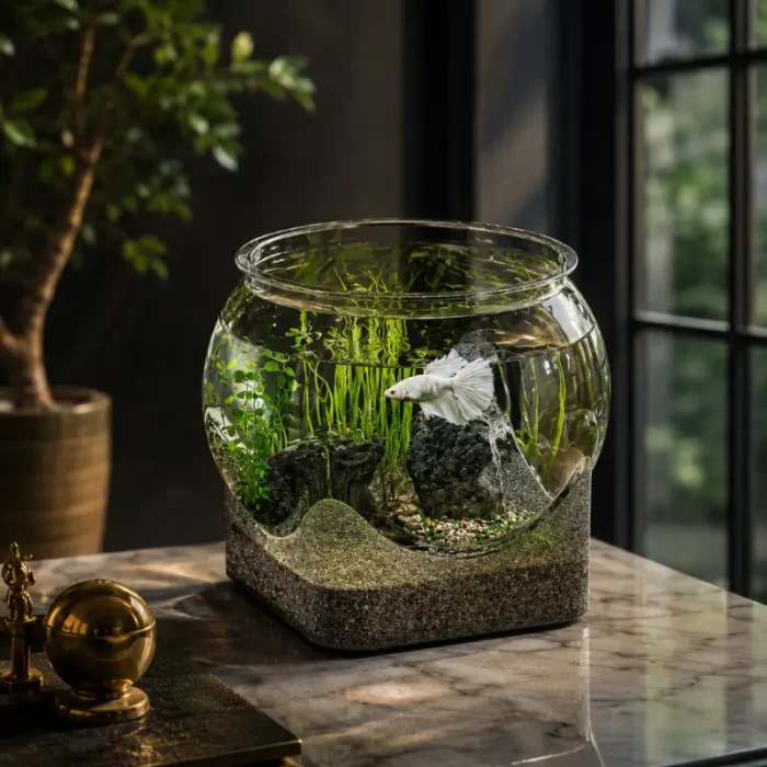 Aquarium-pour-Combattant-20L-betta-blanche