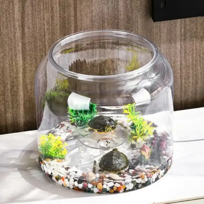 Petit-Aquarium-pour-Tortue-7L-Rond-en-plastique