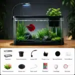 Petit Aquarium 10L avec Pompe Complet kit