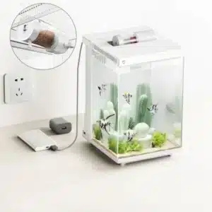 nano aquarium 15l en verre transparent