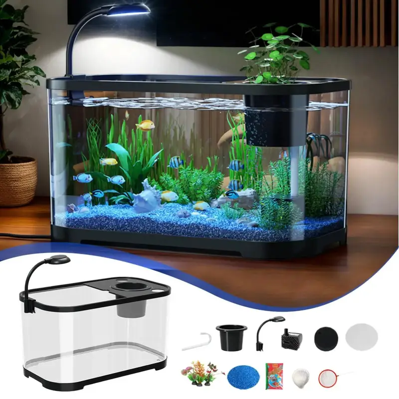 Petit Aquarium 10L avec Pompe Complet