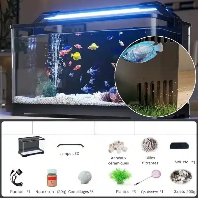Quel petit aquarium choisir avec eclairage led