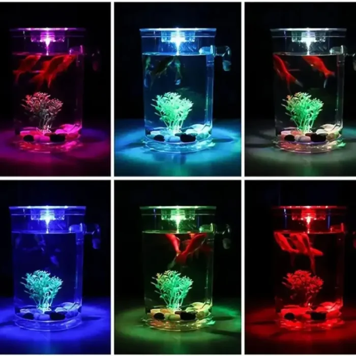 Petit Aquarium Betta 2L Auto-Nettoyant led