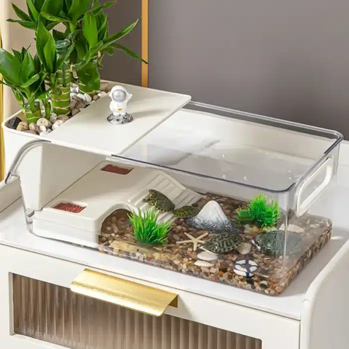 petit aquarium pour tortue d eau 10l plastique