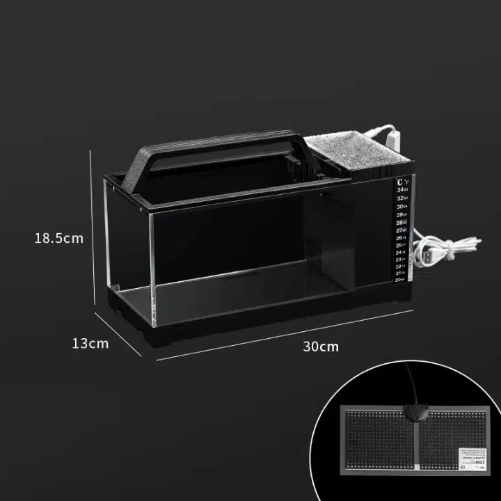 Crevette Nano Aquarium 7 Litres avec Thermomètre
