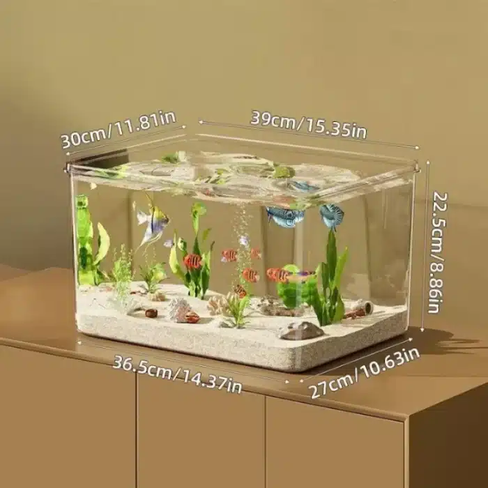 Petit-Aquarium-25L-en Plastique-poissons