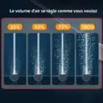 Mini Pompe à Air Aquarium Réglable poissons