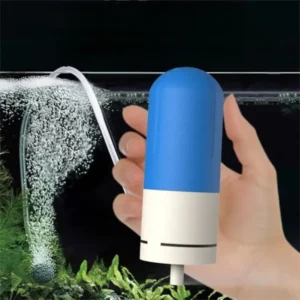 Mini Pompe à Air Aquarium Réglable bleu