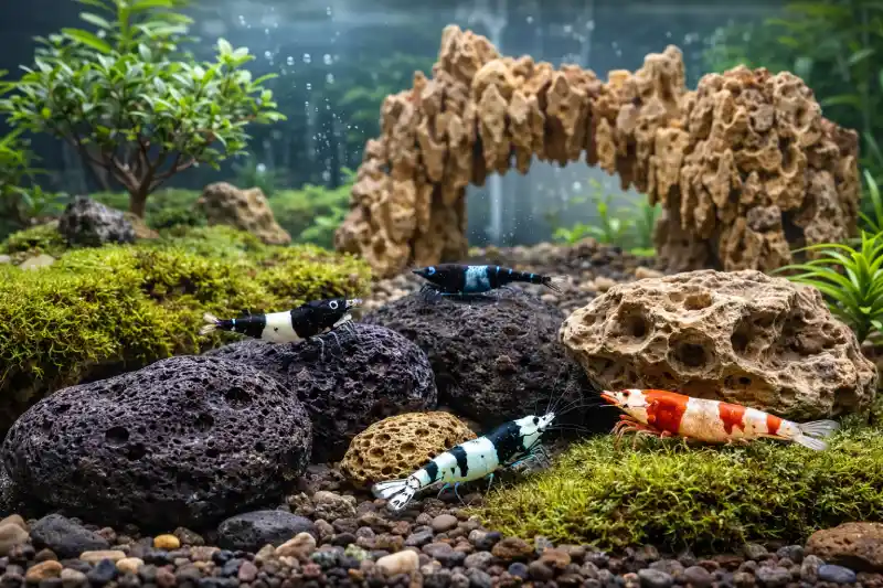 Quel pierre pour aquarium eau douce avec crevette twb