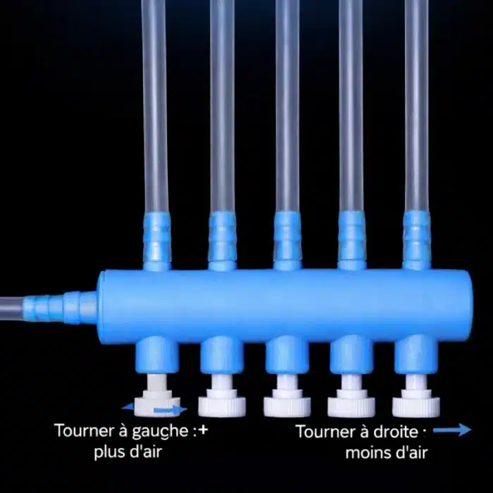 Repartiteur-d-Air-Aquarium-bleu