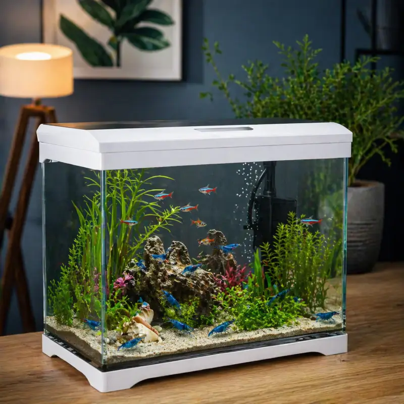 aquarium 10l crevettes bleus