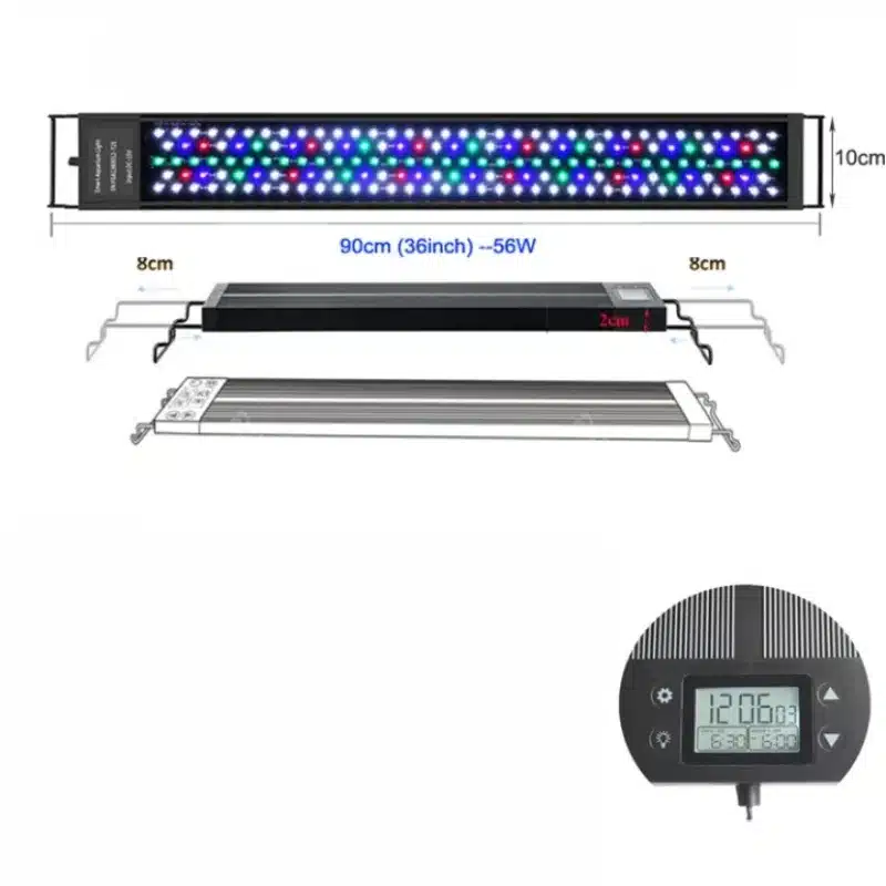 Éclairage LED pour Aquarium Plantes Programmable