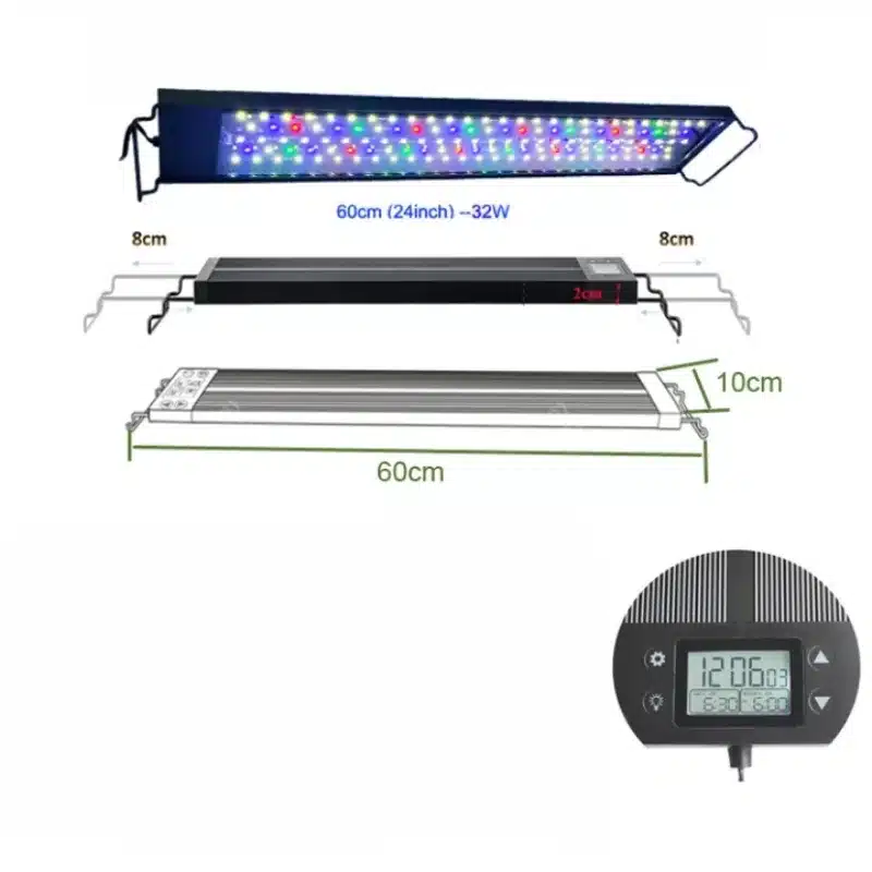 Éclairage LED pour Aquarium Plantes Programmable