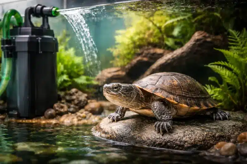 Tortue-Pelusios-Castaneus-Filtre-Performant-et-Adapte