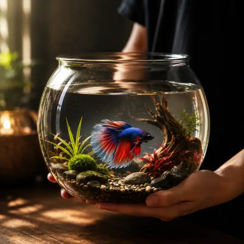 Quel Aquarium pour Combattant 20L Original rond