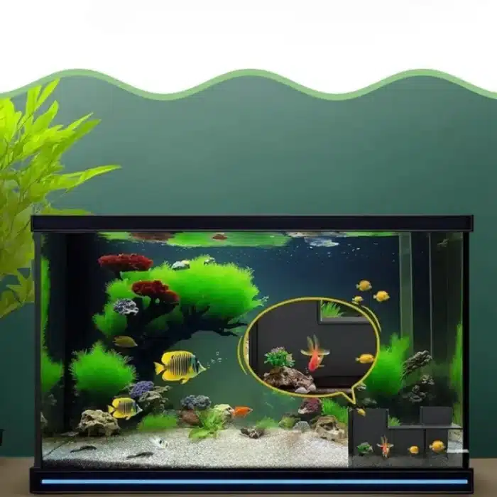 Cachette-pour-Poisson-Aquarium-d-Angle-plastique