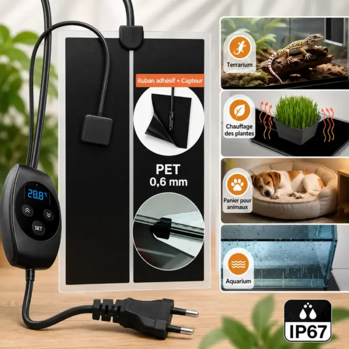 Tapis -Chauffant-Terrarium-20W-aquarium