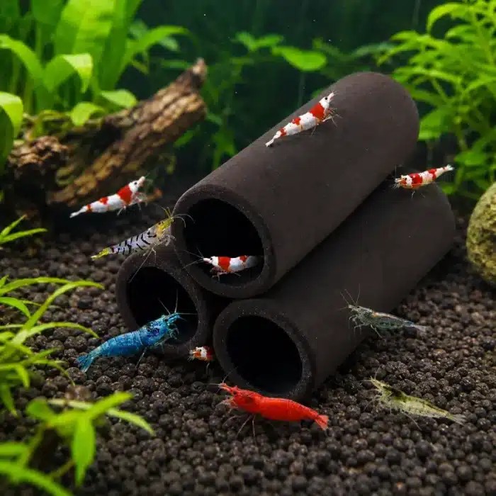 Tubes-Decoration-Cachette-pour-Aquariums-de-Crevettes