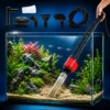 Aspirateur Aquarium Sable Fin et Gravier rouge