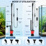 Aspirateur-Aquarium-Sable-Fin-et-Gravier-utilisation