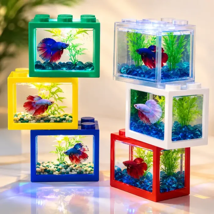 Mini-aquarium-1L-Design-Brique-multicolore