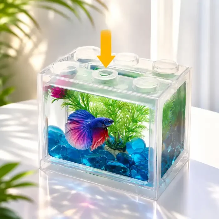 Mini-aquarium-1L-brique-en-plastique