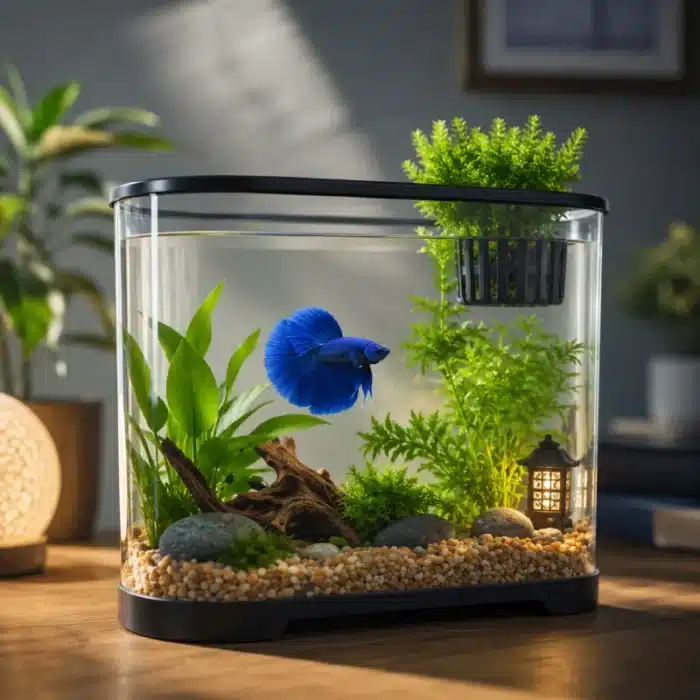 aquarium-10l-combattant-bleu-en plastique
