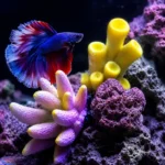 decoration-pour-petit-aquarium -10l-avec-combattant-coraux