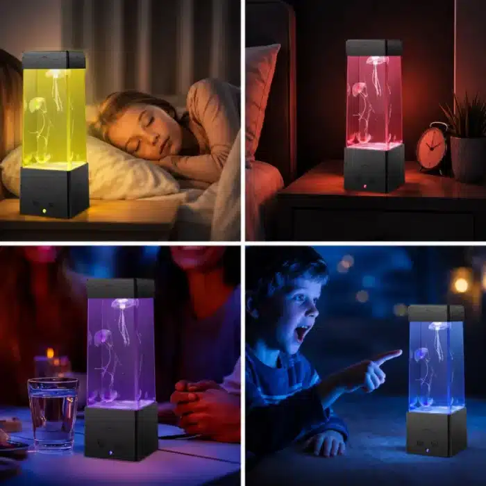 lampe-d-ambiance -meduse-LED-veilleuse